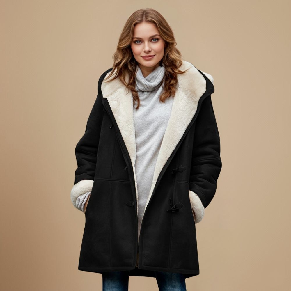 Dufflecoat Damen mit Kapuze und Knebelknöpfen, klassisch 8