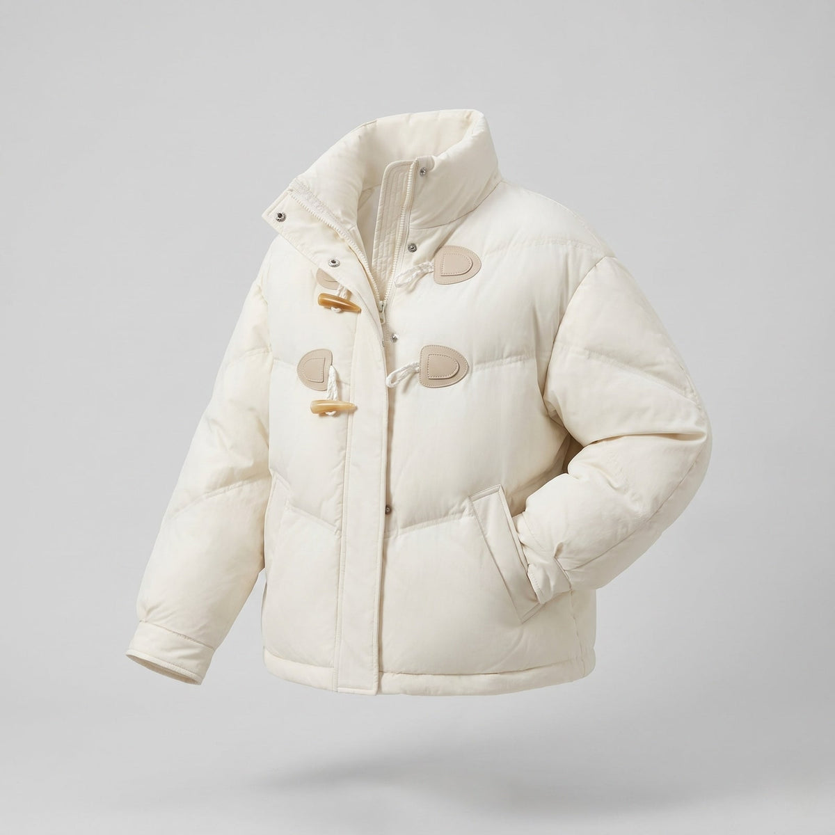 Steppjacke Damen kurz und boxy mit Knebelverschlüssen 5