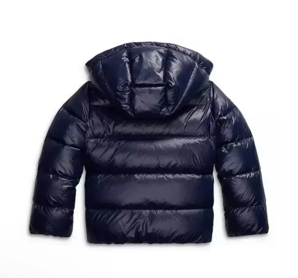 Marineblaue Steppjacke Produktansicht von hinten 7