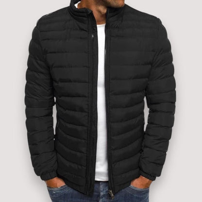 Daunenjacke mit Stehkragen für Herren, leichte Steppjacke 2
