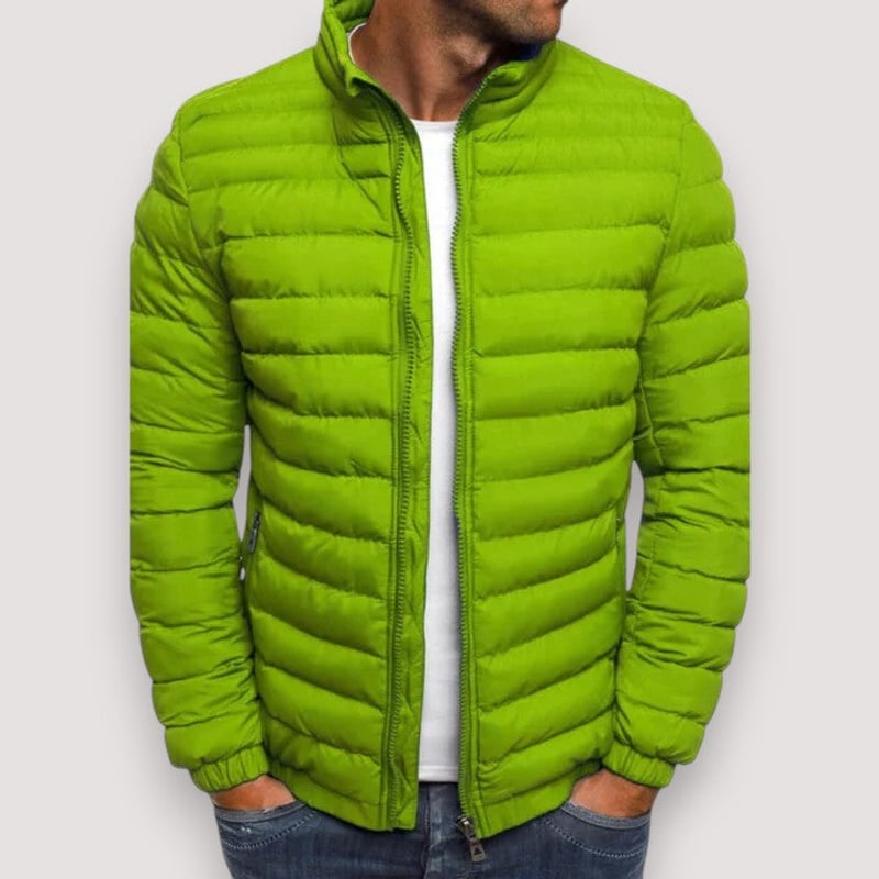 Daunenjacke mit Stehkragen für Herren, leichte Steppjacke 5