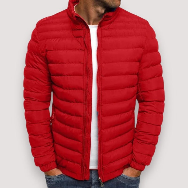 Daunenjacke mit Stehkragen für Herren, leichte Steppjacke 6