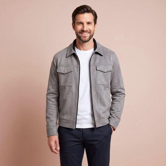 Jacke Herren Utility Jacke in Grau