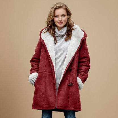 Dufflecoat Damen mit Kapuze und Knebelknöpfen, klassisch 4