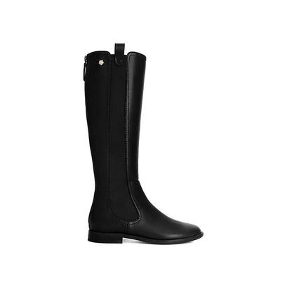 Kniehohe Stiefel aus Glattleder, Winterstiefel im Reitstil 3