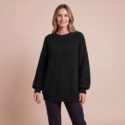 Pullover Damen aus Wollmischung, Oversize Strickpullover 1