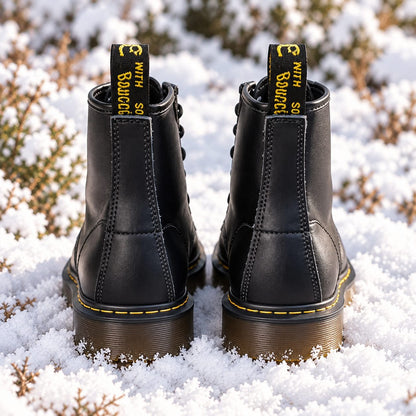 Fersenansicht der Schnürstiefel mit Fersenlasche 3