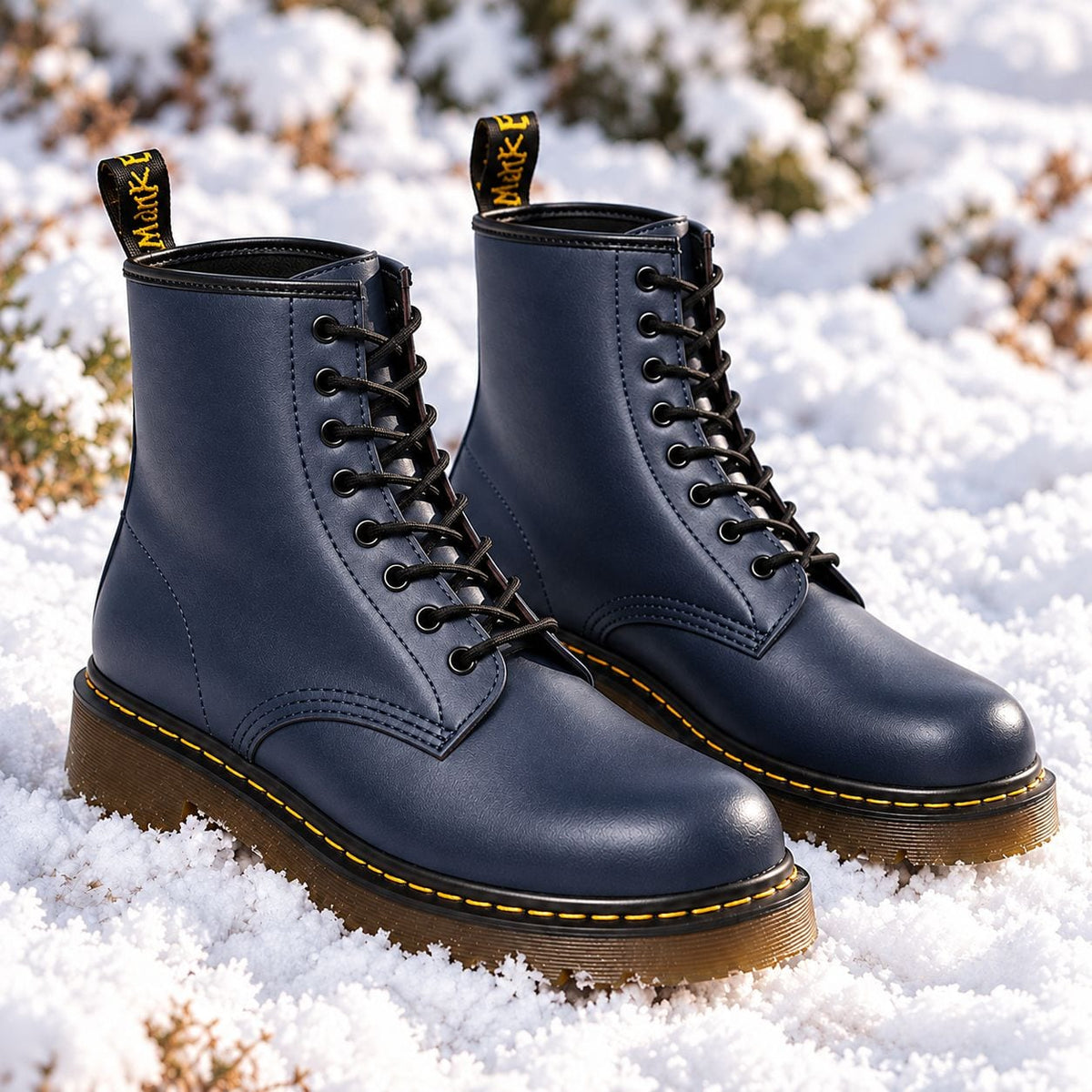 Schnürstiefel in Blau 7