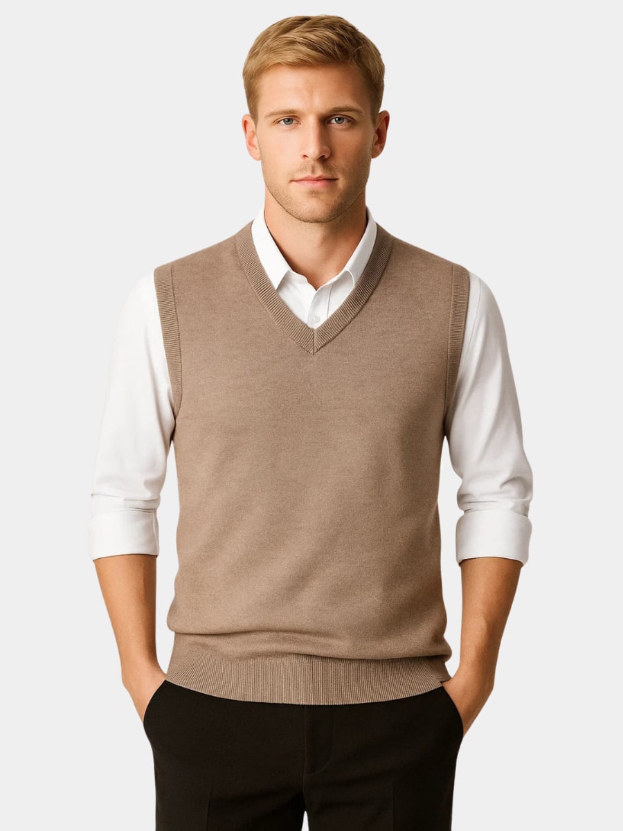 V-Ausschnitt Pullover für Herren, weitere Ansicht