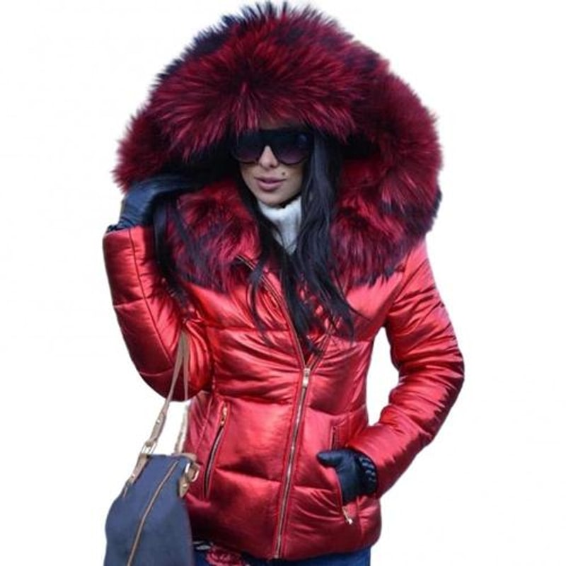 Steppjacke Damen in Rot