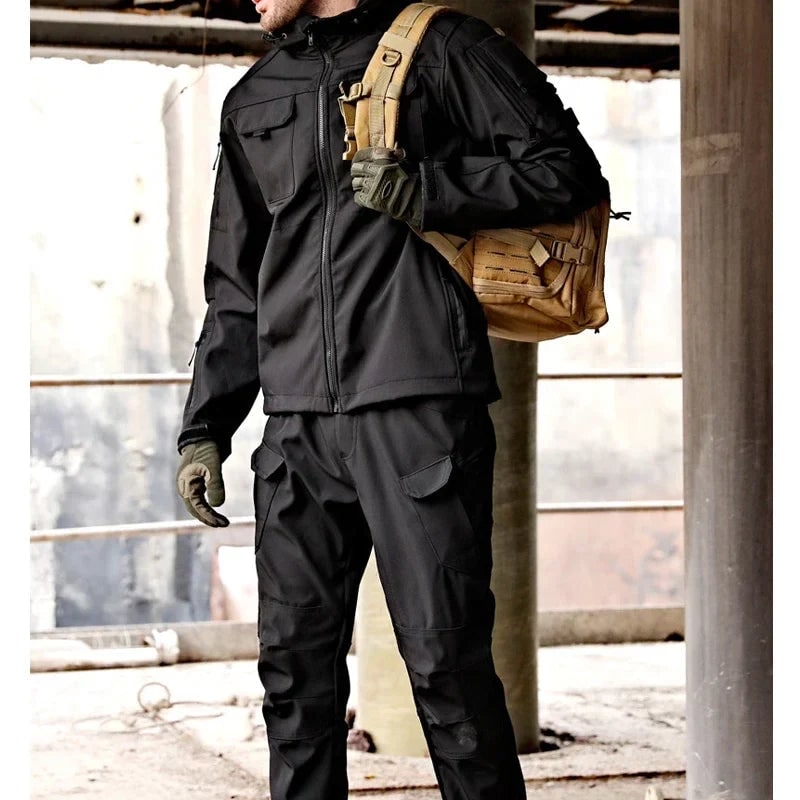 Thermoanzug Herren wasserdicht mit Kapuzenjacke und Hose 7