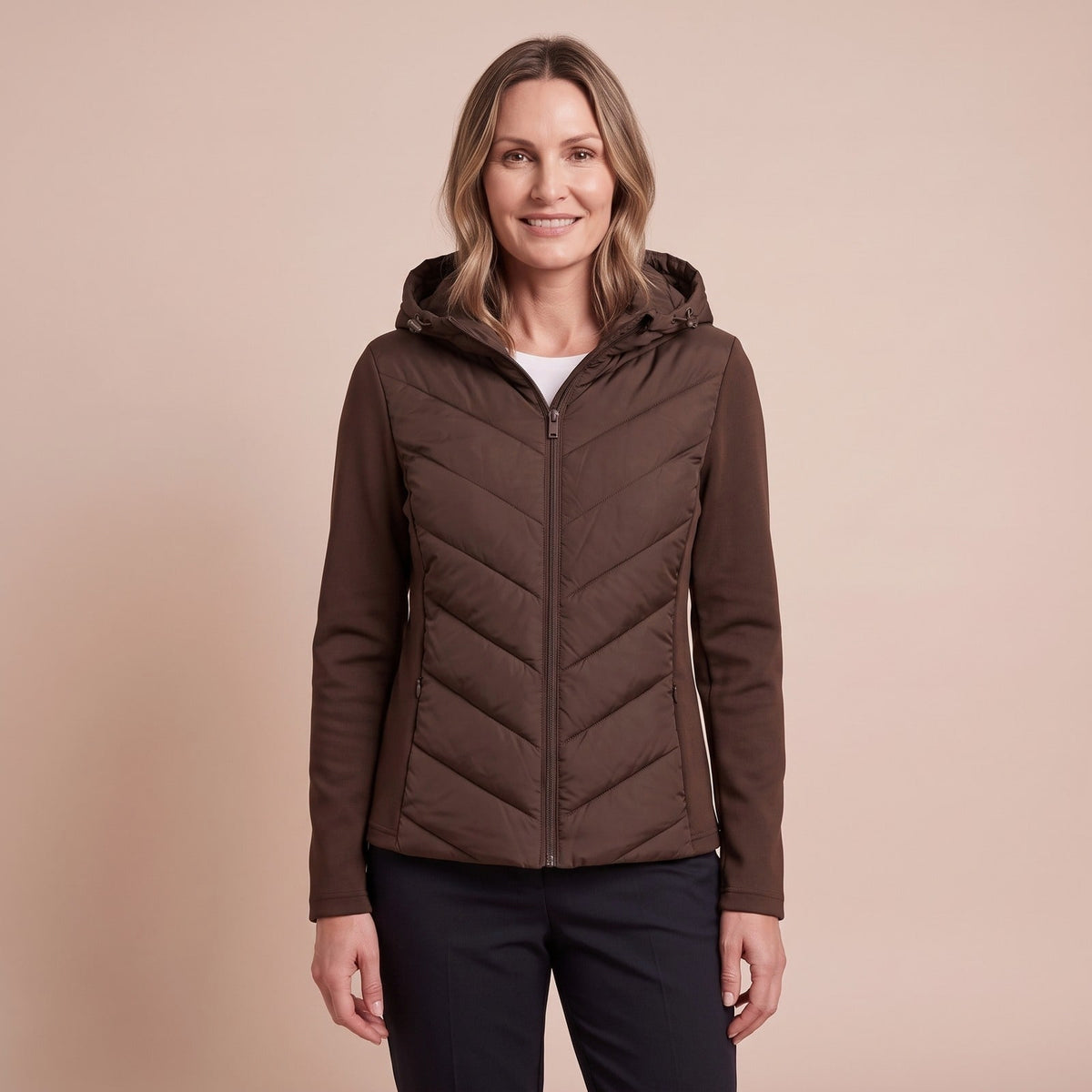Winterjacke Damen leicht in Braun