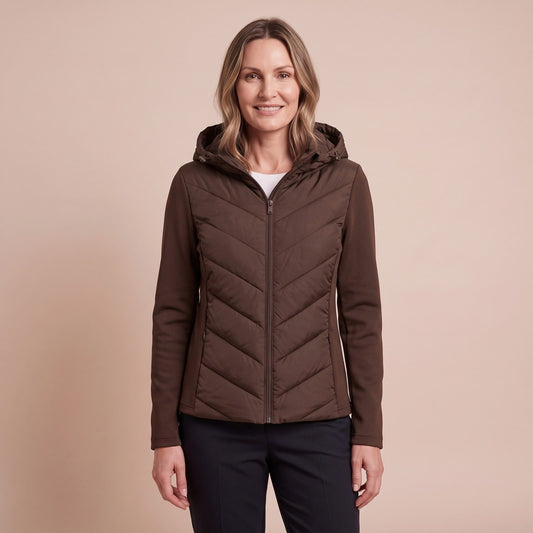 Winterjacke Damen leicht in Braun