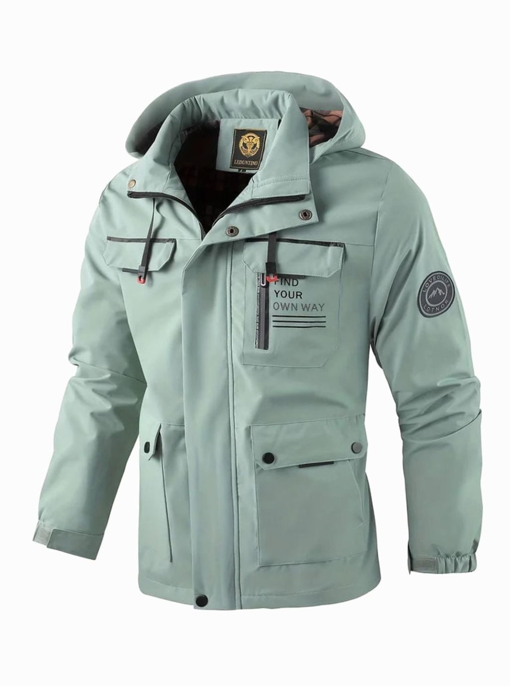Winterjacke Herren wasserdicht in Hellgrün