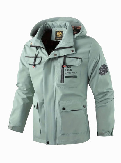 Winterjacke Herren wasserdicht in Hellgrün