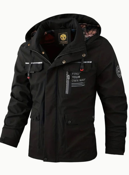 Winterjacke Herren wasserdicht in Schwarz