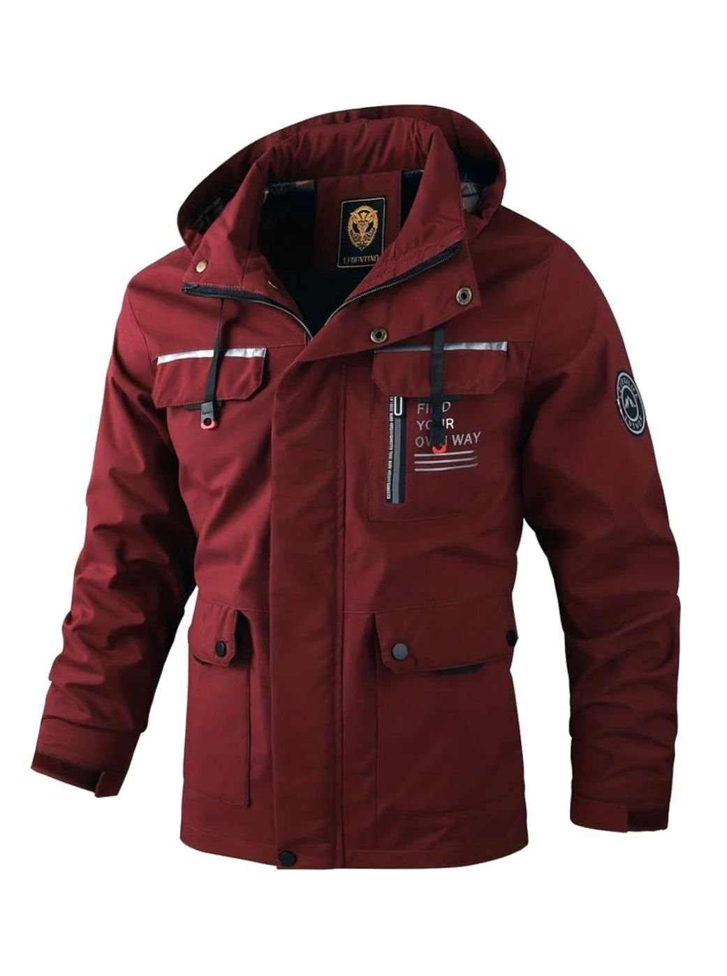 Winterjacke Herren wasserdicht in Bordeaux
