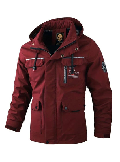 Winterjacke Herren wasserdicht in Bordeaux