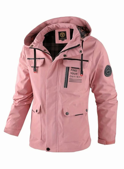 Winterjacke Herren wasserdicht in Rosa