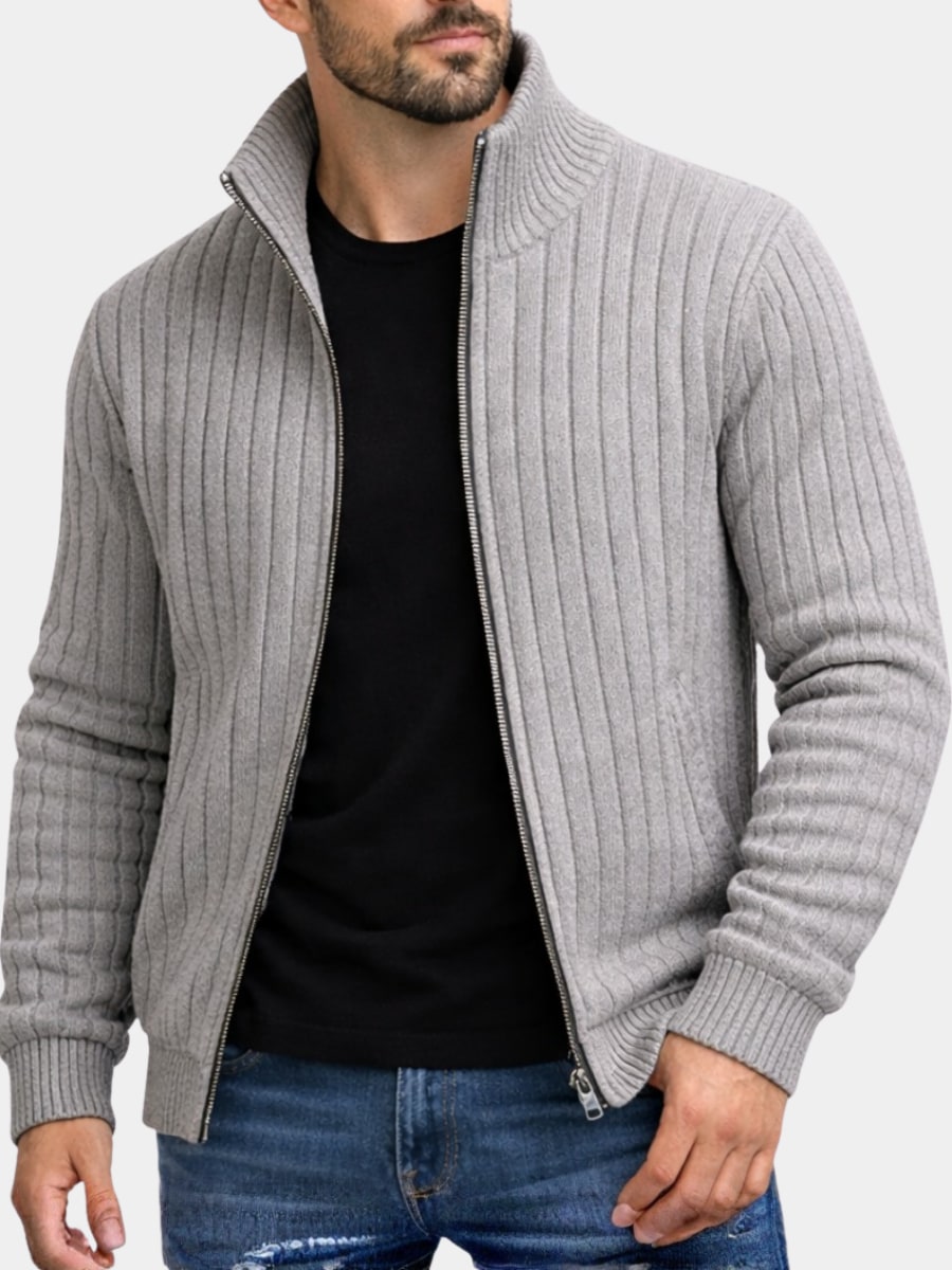 Zip Cardigan für Herren, weitere Ansicht